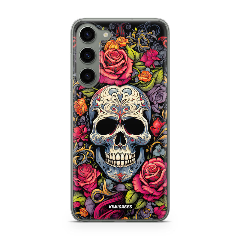 Floral Skull - Galaxy S24 Plus