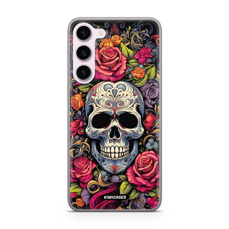 Floral Skull - Galaxy S24 Plus