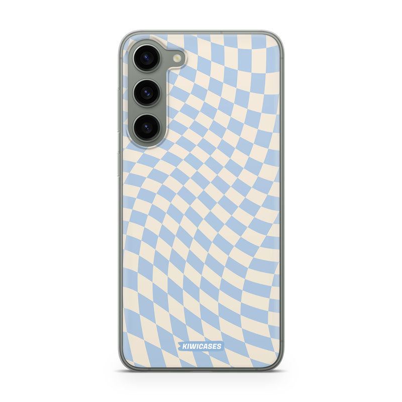 Blue Checkers - Galaxy S24 Plus