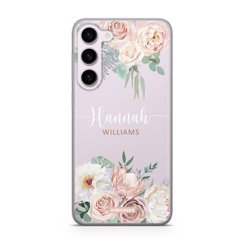 Dusty Pink Florals - Galaxy S24 Plus - Custom