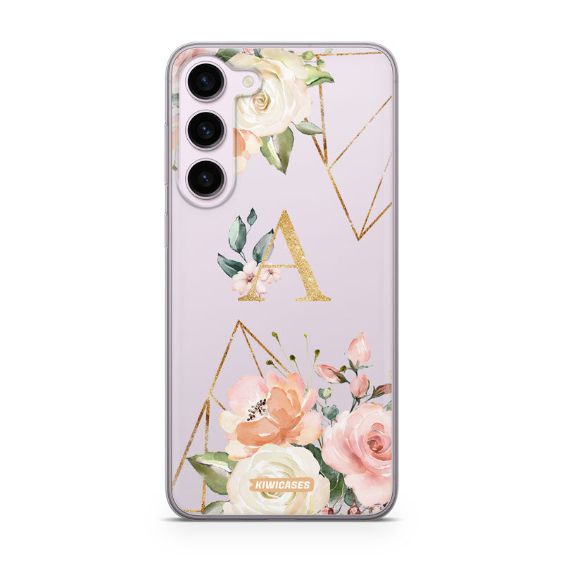 Floral Initials - Galaxy S24 Plus - Custom