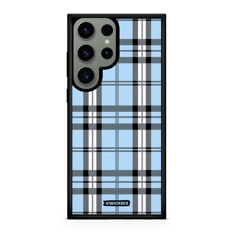 Blue Plaid - Galaxy S24 Ultra