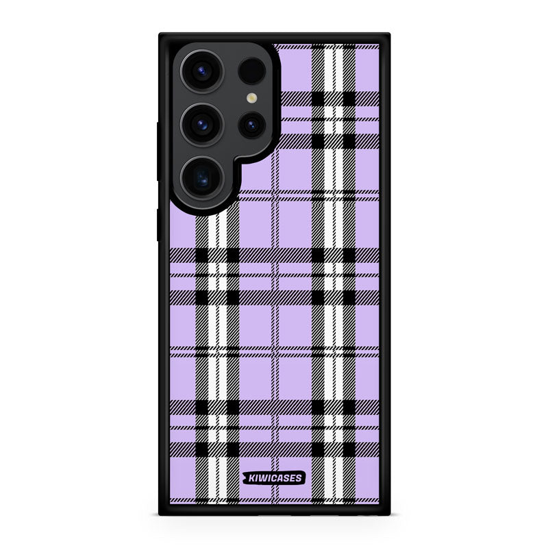 Purple Plaid - Galaxy S24 Ultra