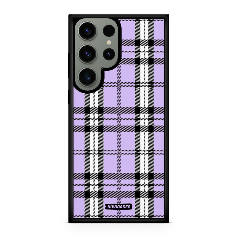 Purple Plaid - Galaxy S24 Ultra