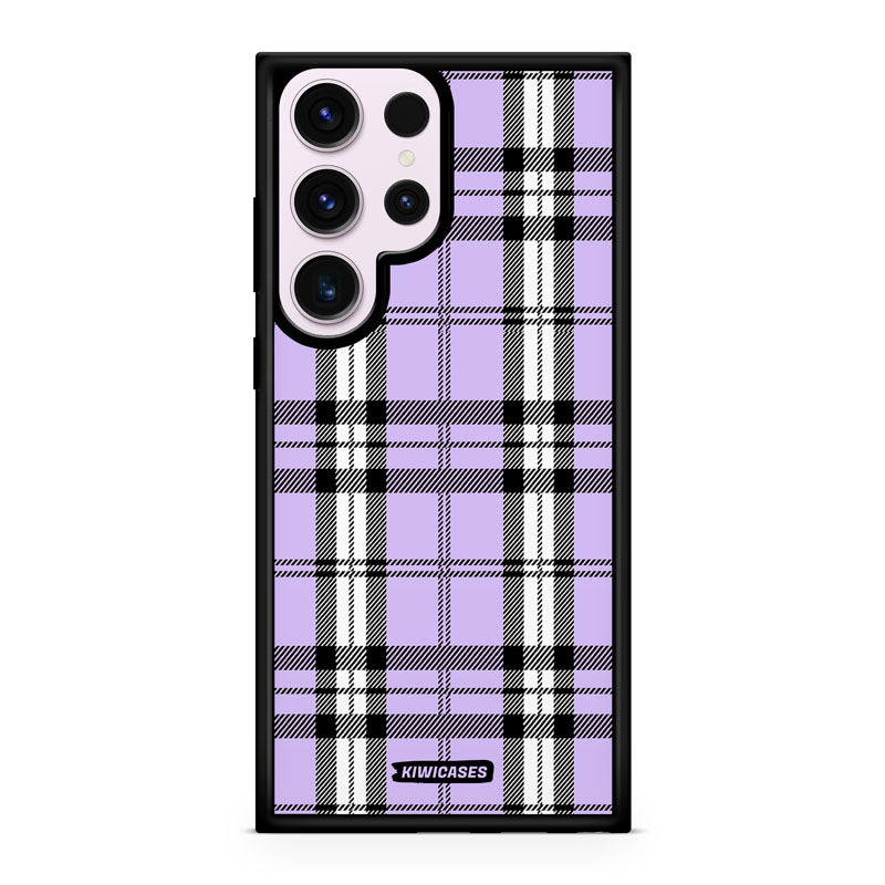 Purple Plaid - Galaxy S24 Ultra