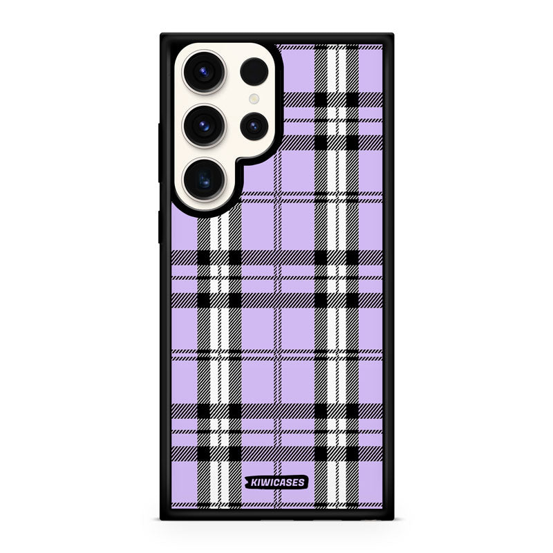 Purple Plaid - Galaxy S24 Ultra