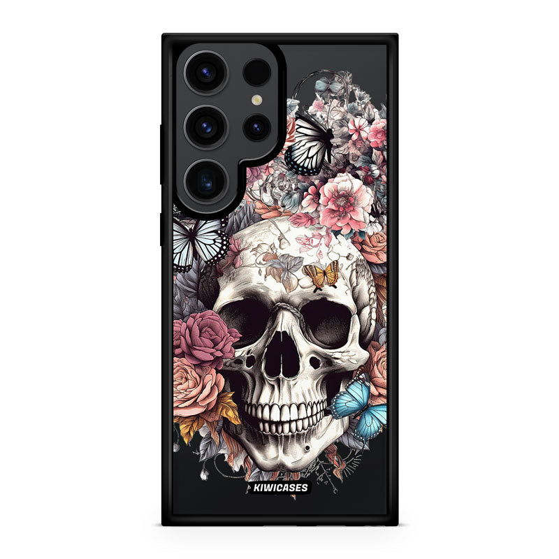 Dusty Floral Skull - Galaxy S24 Ultra