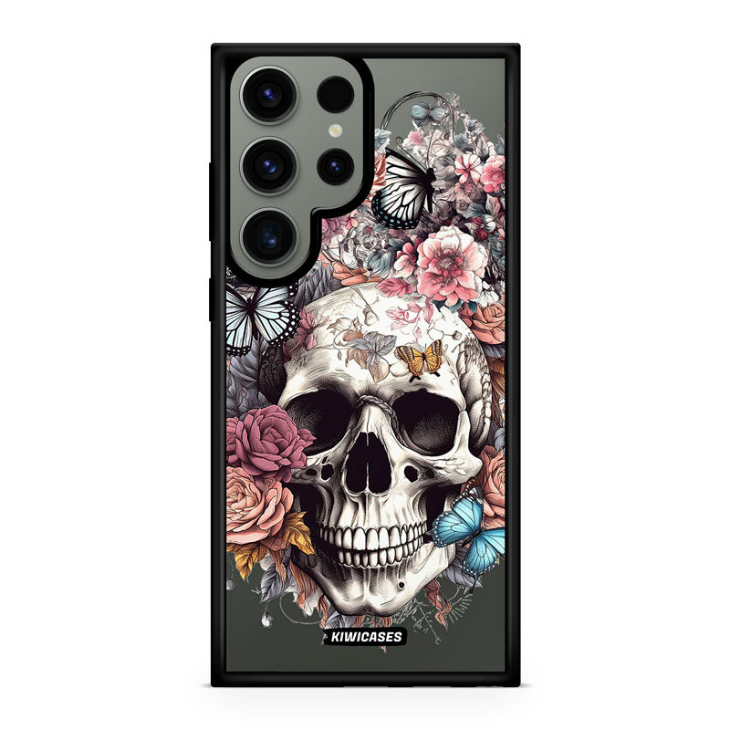 Dusty Floral Skull - Galaxy S24 Ultra