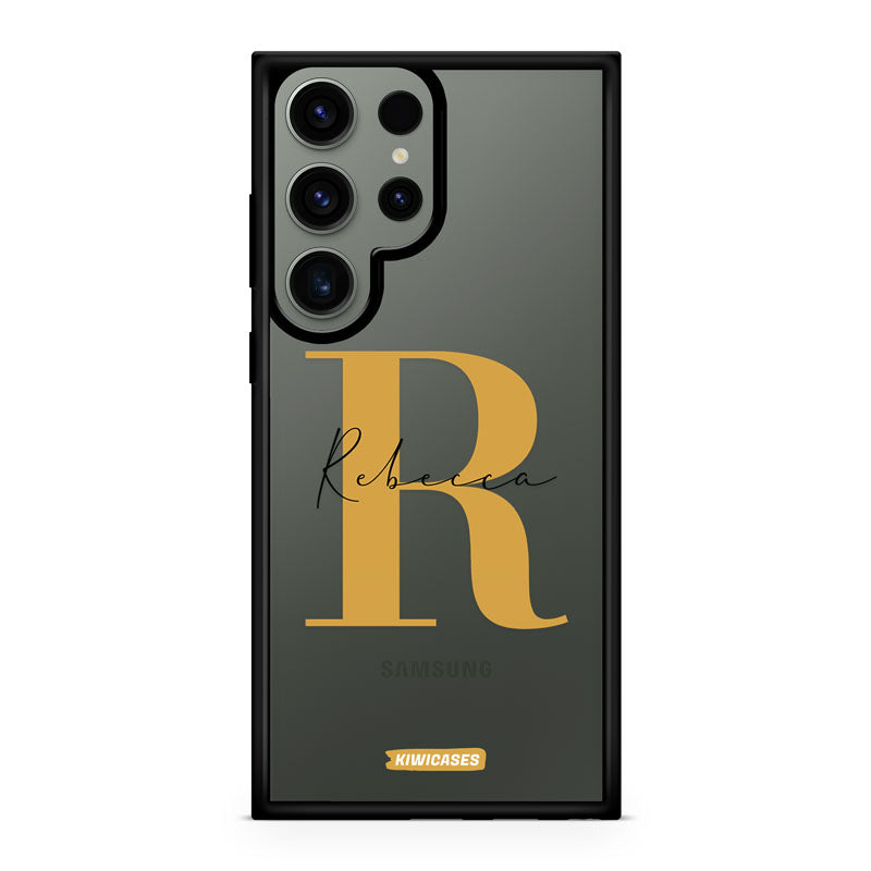 Gold Initials - Galaxy S24 Ultra - Custom