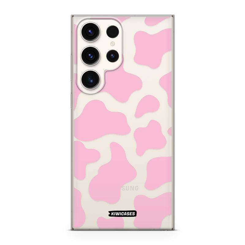 Cow Print in Pink - Galaxy S24 Ultra