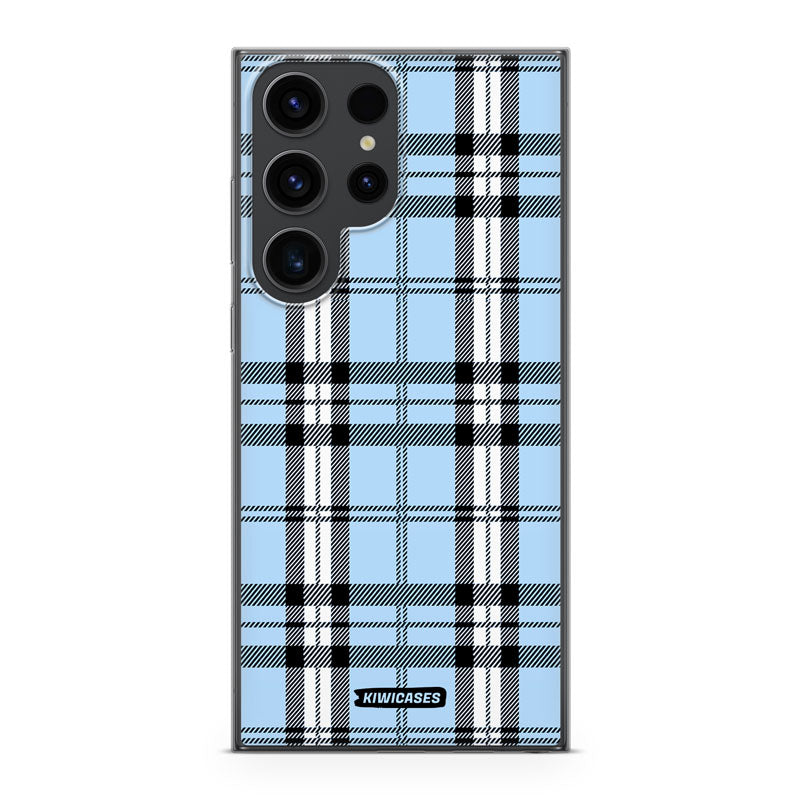 Blue Plaid - Galaxy S24 Ultra