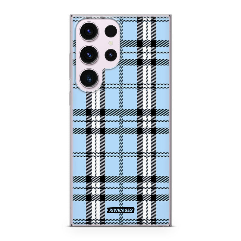 Blue Plaid - Galaxy S24 Ultra