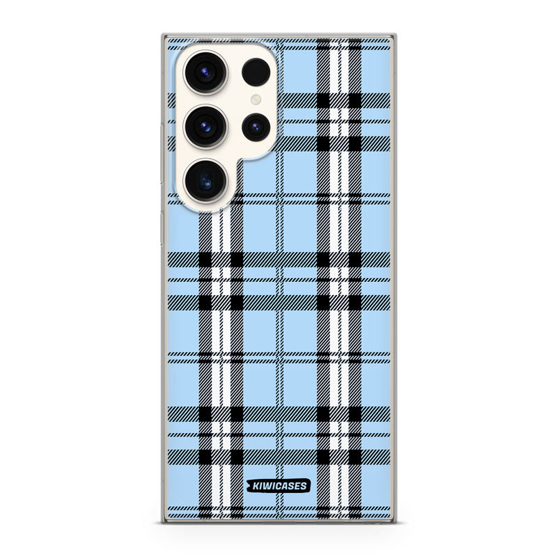 Blue Plaid - Galaxy S24 Ultra