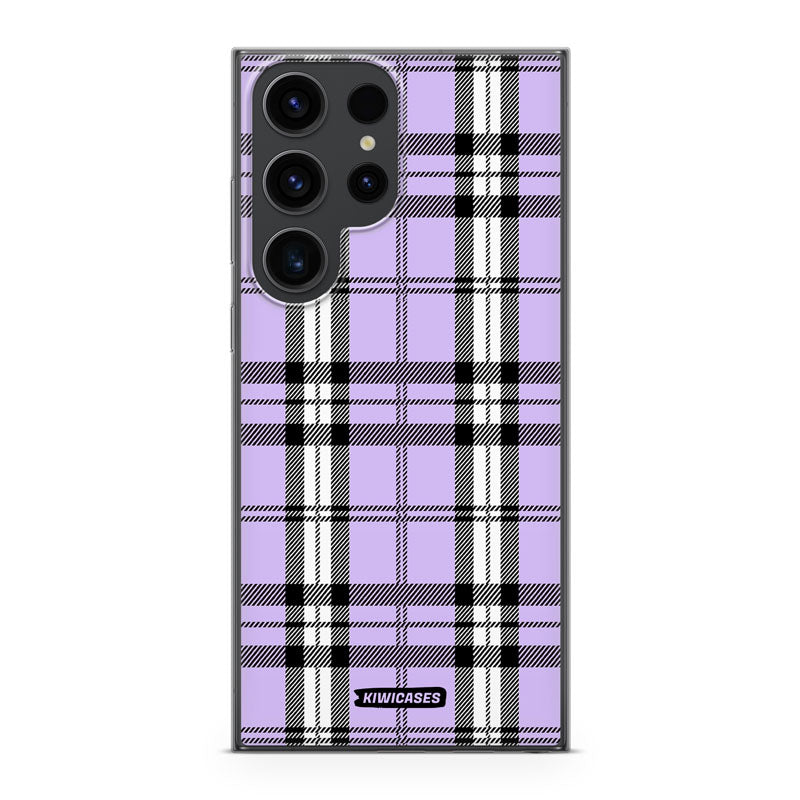 Purple Plaid - Galaxy S24 Ultra