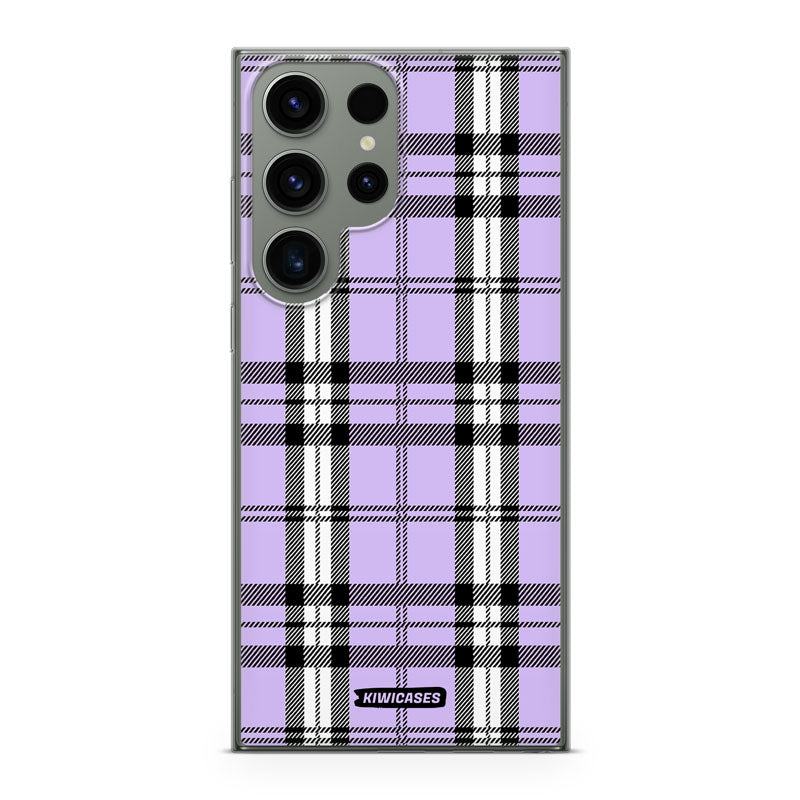 Purple Plaid - Galaxy S24 Ultra