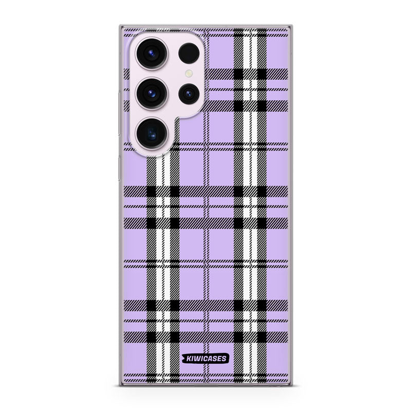 Purple Plaid - Galaxy S24 Ultra