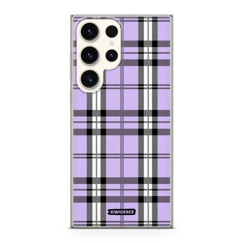 Purple Plaid - Galaxy S24 Ultra