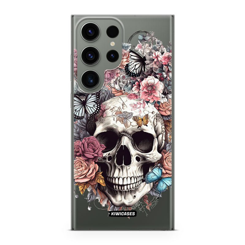 Dusty Floral Skull - Galaxy S24 Ultra