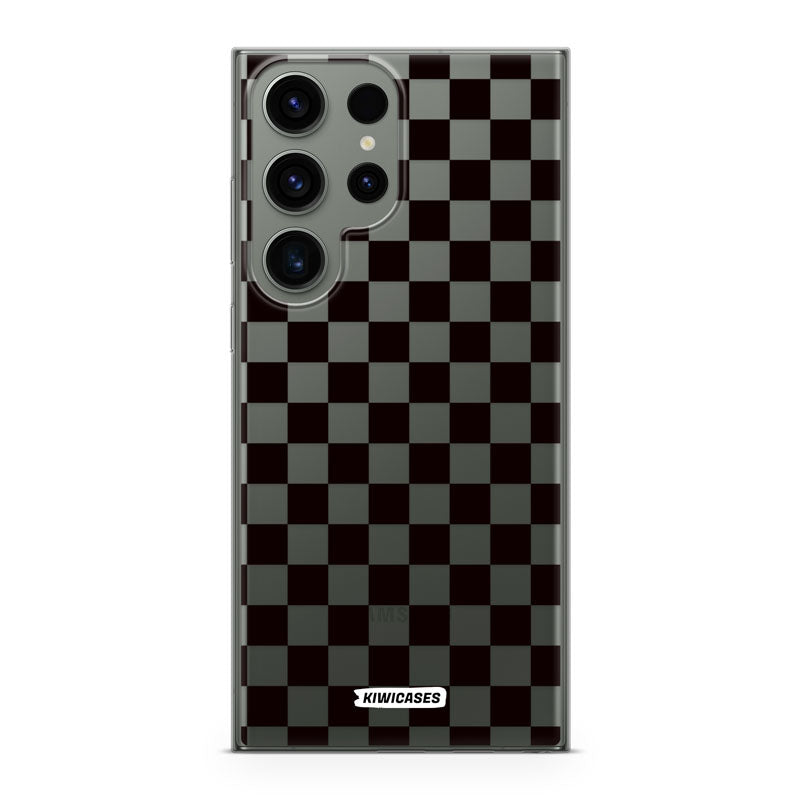 Black Checkers - Galaxy S24 Ultra