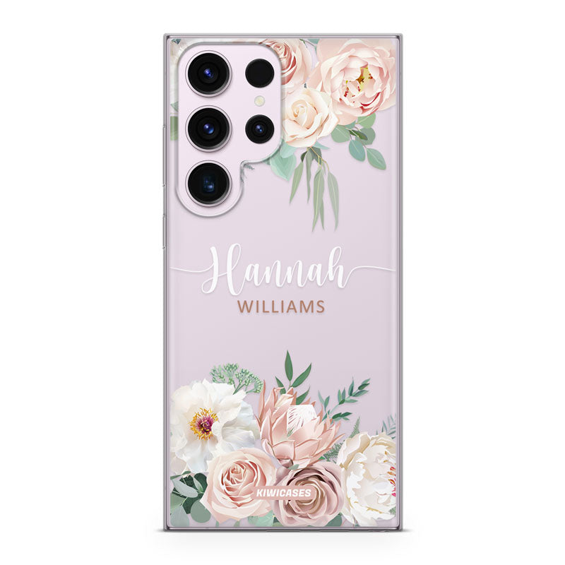 Dusty Pink Florals - Galaxy S24 Ultra - Custom