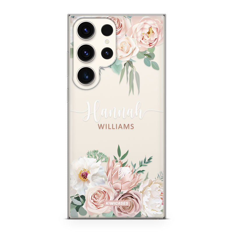 Dusty Pink Florals - Galaxy S24 Ultra - Custom