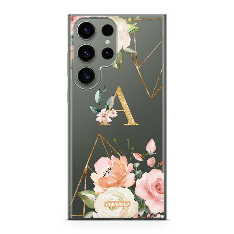 Floral Initials - Galaxy S24 Ultra - Custom