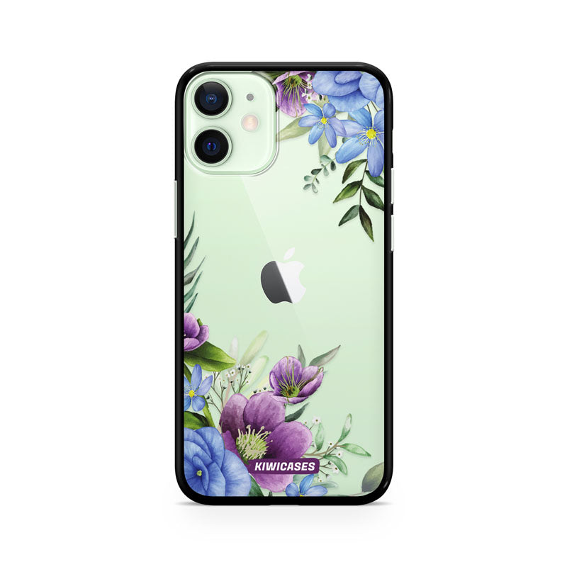Blue and Purple Daisies - iPhone 12 Mini