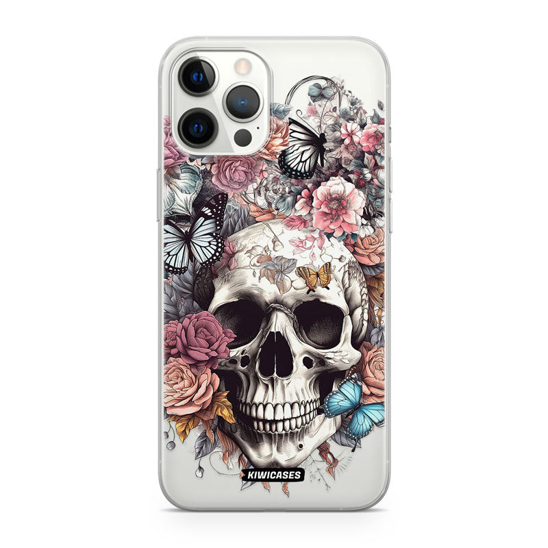 Dusty Floral Skull - iPhone 12 Pro Max
