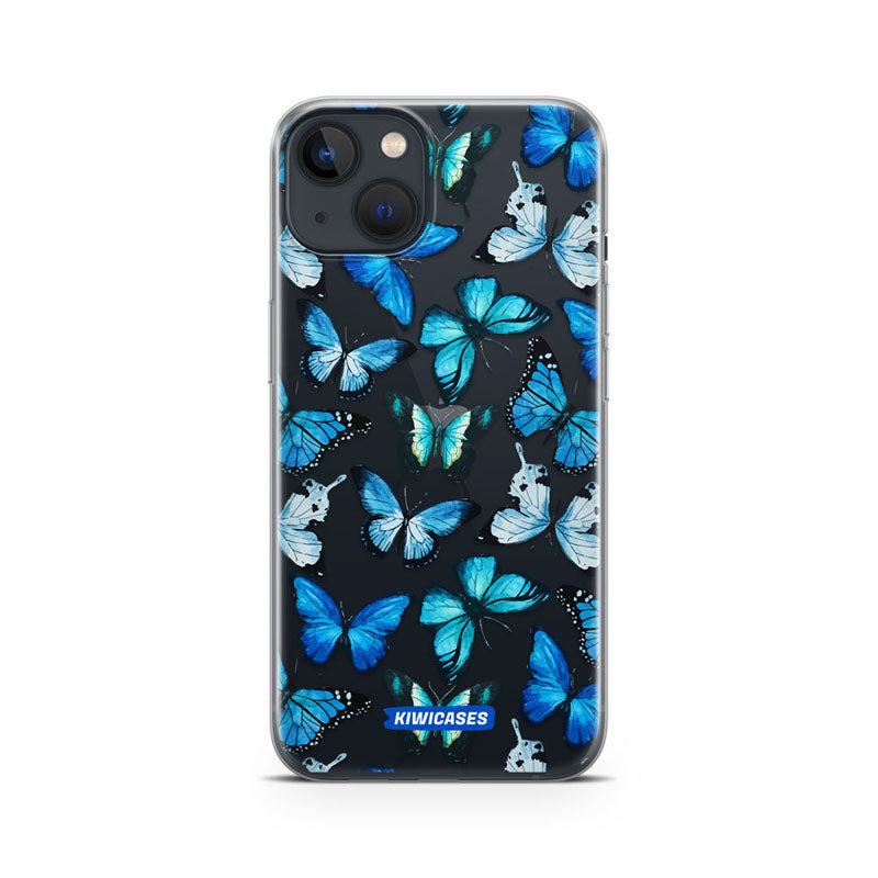 Blue Butterflies - iPhone 13 Mini
