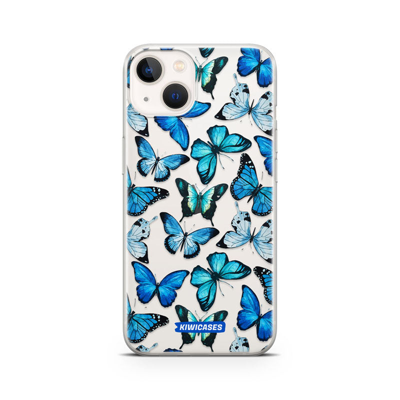 Blue Butterflies - iPhone 13 Mini