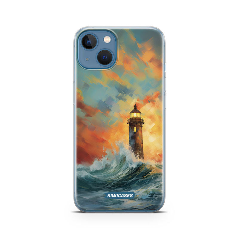 Sunset Lighthouse - iPhone 13 Mini