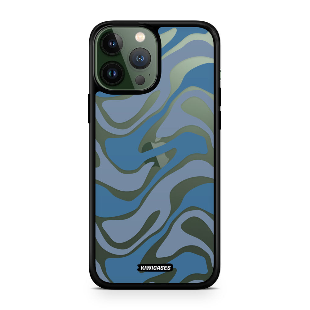 Liquid Blue Waves - iPhone 13 Pro Max
