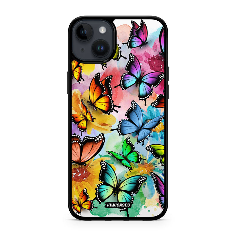 Rainbow Butterflies - iPhone 14 Plus