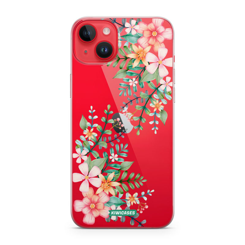 Spring Pink Florals - iPhone 14 Plus