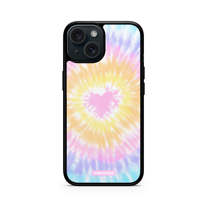 Tie Dye Hearts - iPhone 15