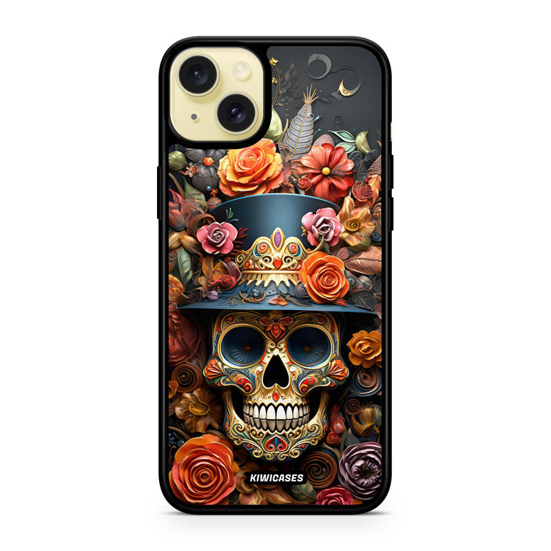 Top Hat Skull - iPhone 15 Plus