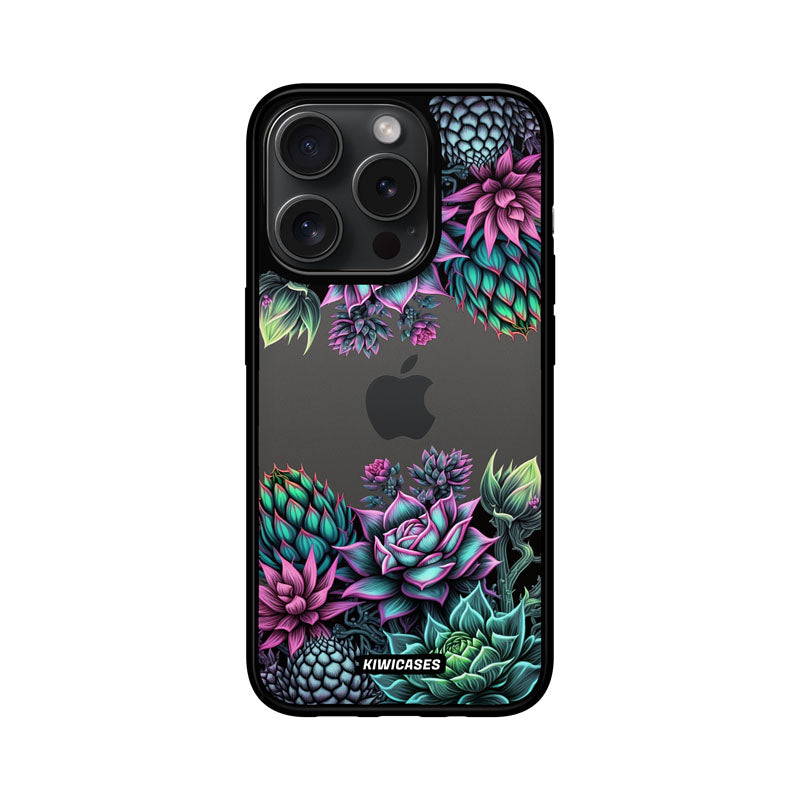 Neon Succulent - iPhone 15 Pro