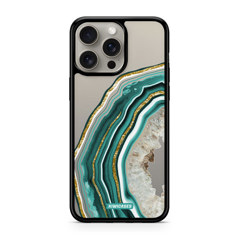 Green Agate Crystal - iPhone 15 Pro Max