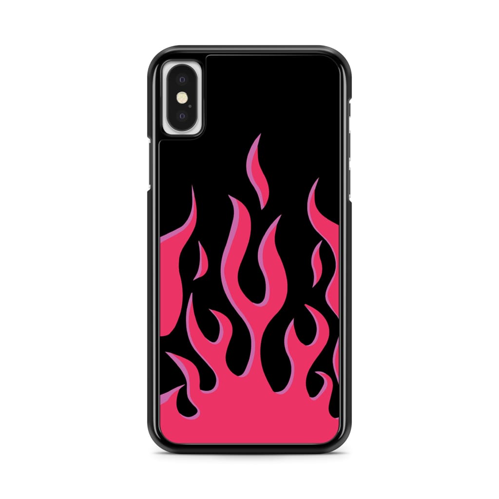 Kiwi Cases iPhone 13 Pro Max Hot Pink Flames Phone Case