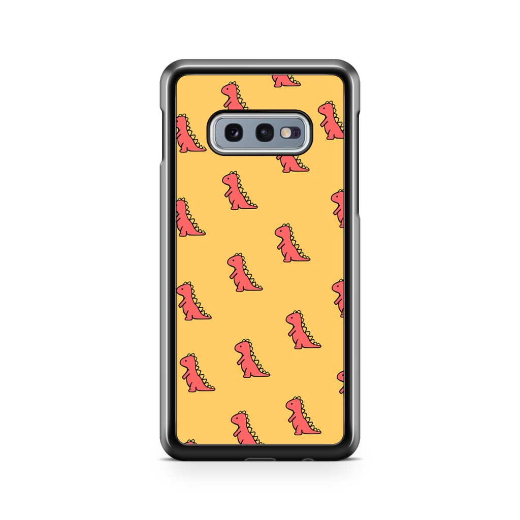 Red Dinosaur Phone Case - Galaxy S10e - Phone Case