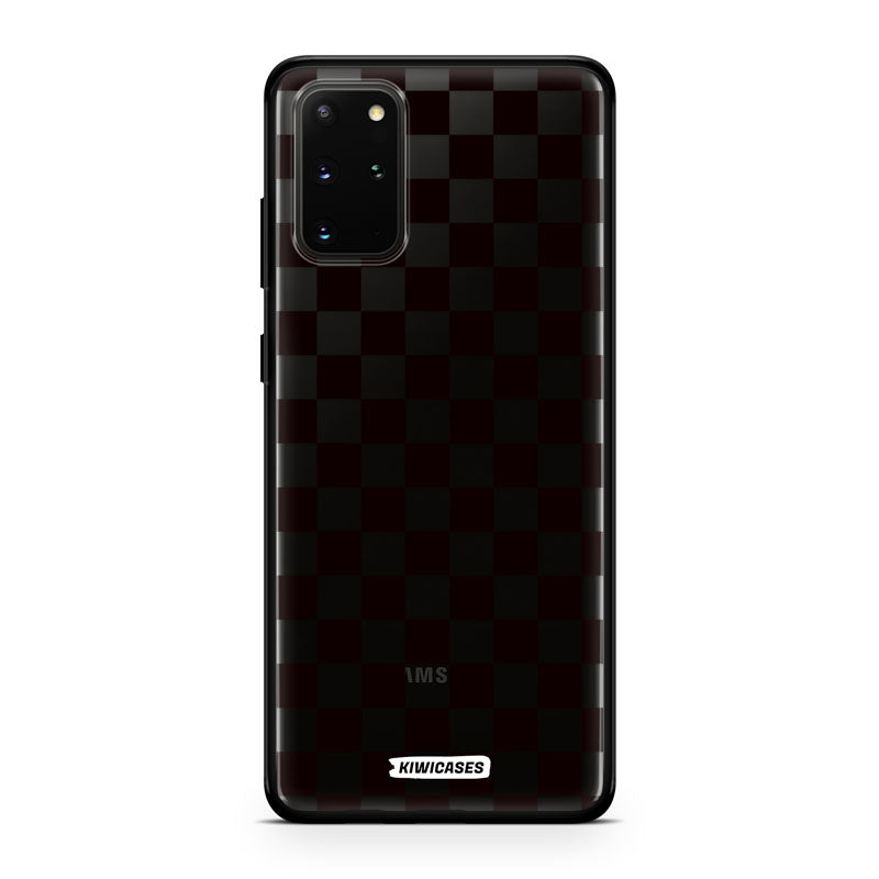 Black Checkers - Galaxy S20 Plus